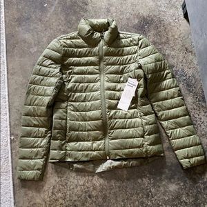 Army Green packable puffer jacket